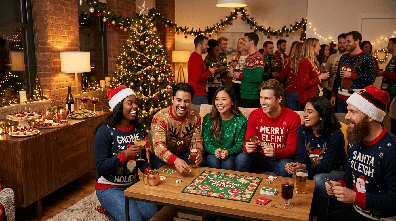 25 Best Christmas Party Games for Adults (2026 Guide)